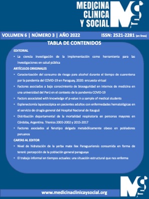 Ver Vol. 6 Núm. 3 (2022): SETIEMBRE-DICIEMBRE